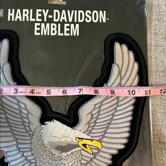 HARLEY-DAVIDSON UPWING EAGLE PATCH SILVER NEW - Picture 5 of 7